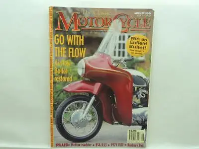 Aug 2001 The Classic Motorcycle Magazine Metisse BSA B33 1971 ISDT AJS B1160 • $1.49