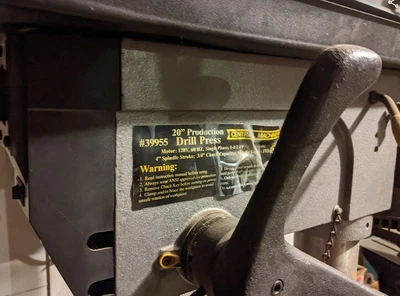 $185 • Buy Used Central Machinery #39955 12 Speed Stand Up Drill Press
