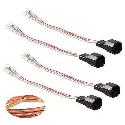 4Pcs Speaker Wire Harness Connects Aftermarket To OE Adapter Plug For Ford • $10.98