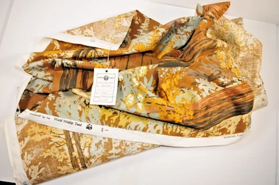 Vintage Curtain Fabric By Warner Fabrics C1970s Autumn Colours • £10