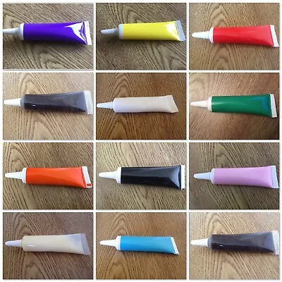 🍰 Edible Red White Blue Or Choc Writing Icing Tube Pen 19g Ready To Use Cake 🍰 • £2.30