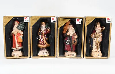 Kmart Memories Of Santa 4 Ornaments 1905-1906-1908-1910 Original Box 4 1/4  Tall • $24.99