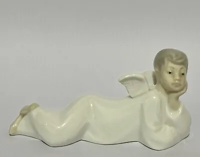 Vintage Adorable LLADRO NAO Laying Angel Cherub  Retired  Porcelain Figurine • $28