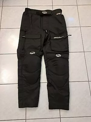 Fieldsheer Motorcycle Armour Pants – Black Removable Knee Pads Waterproof (Rai • $50.25