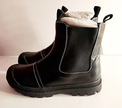 RUBY VEGAN Black Size 6 Elastic Side Womens Boots NEW Never Worn • $35