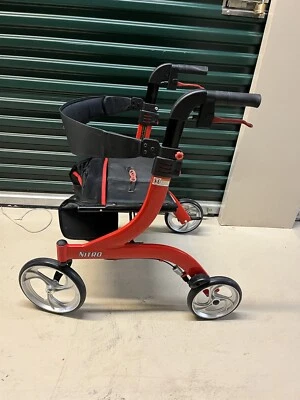 $189.16 • Buy Drive Medical Nitro Duet Rollator Walker Transport Chair Tested Works