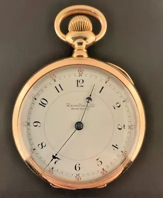 Vintage E. Howard & Co. 14k Yellow Gold Pocket Watch • $3399