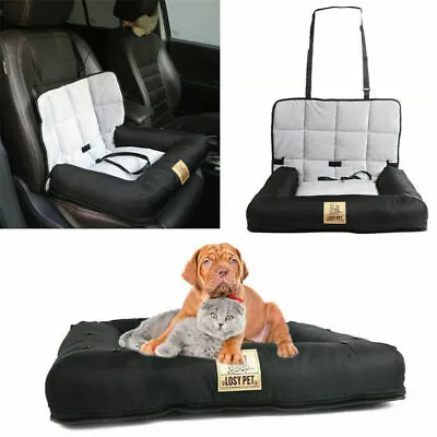 Large Soft Pet Dog Car Seat Fully Detachable Cat Dog Bed Car Safety Seat Booster • £27.91