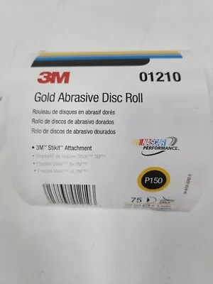3M  01210 (75 Disc) Abrasive Disc Roll 3M Stikit Attachment P150 Grit 6  152MM • $45.14