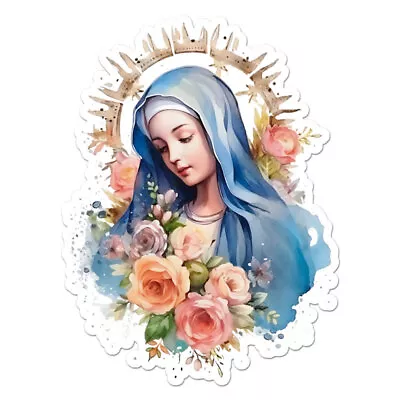 Virgin Mary Vinyl Decal Sticker Indoor Outdoor 3 Sizes #11370 • $5.17