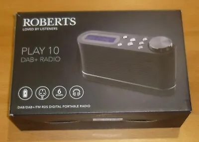 £11.50 • Buy Roberts Radio PLAY10 DAB Digital With FM Tuner - Black..