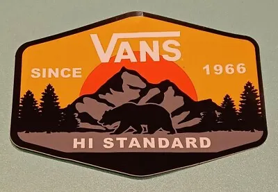 VANS Off The Wall HI STANDARD Skateboard Sticker 5  California Republic Grizzly • $4.25