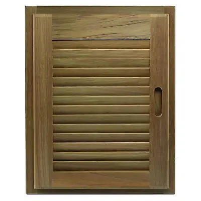 Whitecap 60724 Teak Louvered Door And Frame - 15  X 20  Right Hand Opening • £154.85