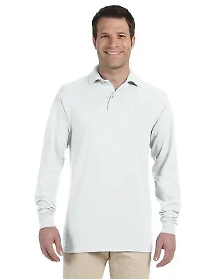 $17.63 • Buy Jerzees Mens Spotshield Long Sleeve Jersey Polo Shirt 437ML S-2XL