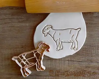 Farm Goat Full Body Horns Happy Evil Animal Cookie Cutter Animal Pet • $4.58