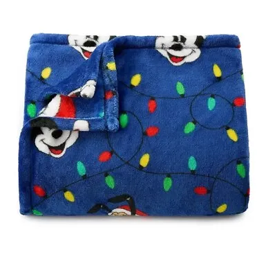 NEW DISNEY MICKEY MOUSE & FRIENDS CHRISTMAS LIGHTS THROW BLANKET THE BIG ONE New • $26.90