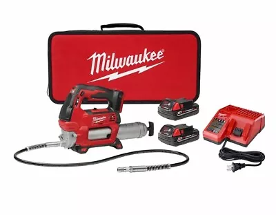 Milwaukee 2646-22CT M18 Redlithium Cordless 15  2-Speed Grease Gun Kit • $380