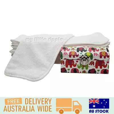 Bulk Microfibre Inserts Liners Reusable Washable For Baby Cloth Nappies Diapers • $21.99