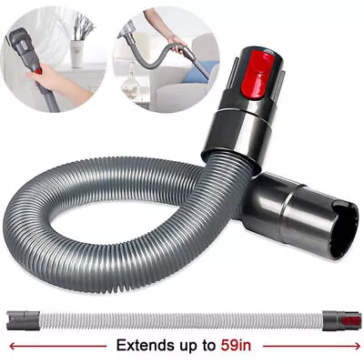 Flexible Extension Hose Pipe For Dyson V7 V8 V10 V11 Vacuum Cleaners 50cm-150cm • £7.55