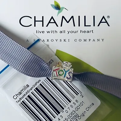 Genuine CHAMILIA Toy Box Toys Charm ~ NEW In Pouch ~ NEW ~ 2015-0063 ~ Christmas • £22