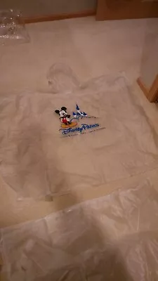Vintage Disney Parks Mickey Mouse Adult Size Clear Rain Poncho Hood & Universal • $24