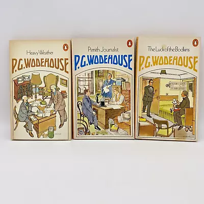 3 Vintage PG Wodehouse PB: Luck Of The Bodkin Heavy Weather PSmith Journalist • $19.99