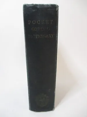 £18 • Buy Pocket Oxford Dictionary 1953 F G & H W Fowler Oxford University Press