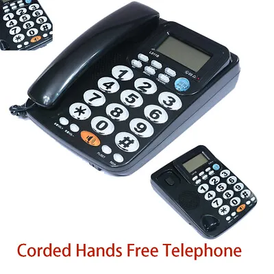 Landline Telephone Caller ID Wired Corded With Speaker Desk Telephone Home Uses • £34.79