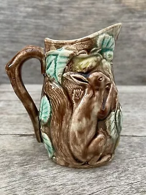 Antique Majolica Squirrel Milk Jug • $31.58