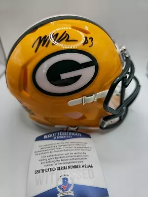 Marquez Valdes Scantling Signed Autographed Mini Helmet Packers Beckett Coa • $22.50
