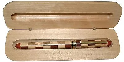 Multi Wood Color Roller Ball Pen In Maple Wood Box • $18