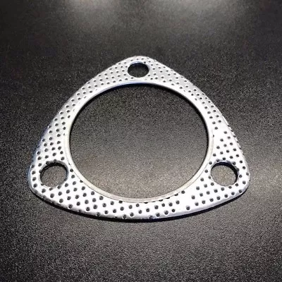 Reinforced 3 Bolt Exhaust Flange Gasket Decat Downpipe 3   78mm INC FIRE RING • £5.32