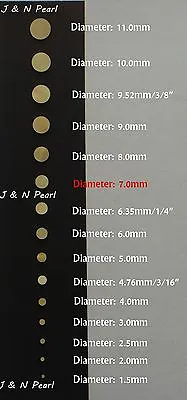 10pcs+1pc Free 7mm Gold Mother Of Pearl Inlay Dots For Guitar Banjo • $6.09