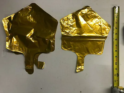 NOS Mylar Helium Balloon Lot Of 6 Gold Foil Star Pentagon Shape 9  • $4.19