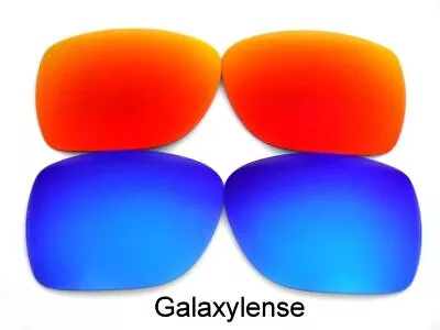 Galaxy Replacement Lenses For Oakley Deviation Sunglasses Blue/Red Polarized • £12.96