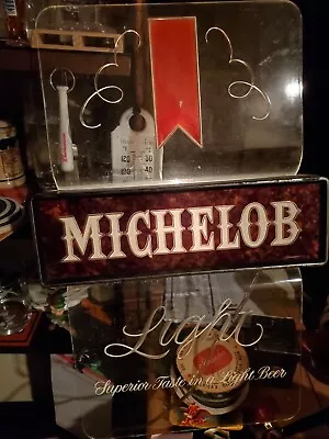 Michelob Light/ Lighted Beer Clock Sign Please Read Full  Description • $40