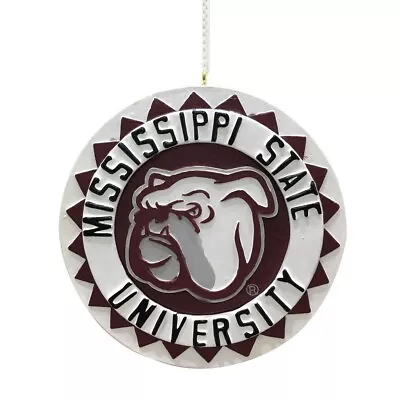 Mississippi State Bulldogs Mascot Disc Resin Ornaments 3.5  • $13.99