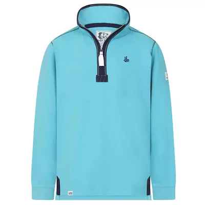 Lazy Jacks 1/4 Zip Sweatshirt In Turquoise • £54.99