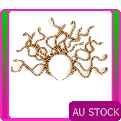 Medusa Snake Headband Halloween Mardi Gras Dress Up Headpiece Novelty Headdress • $12.22