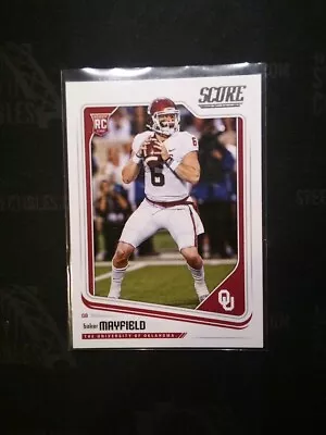 2018 Baker Mayfield Oklahoma Score Rookie • $2.99