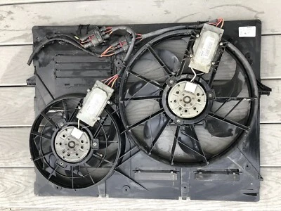 $161.49 • Buy ✅ 04-10 Touareg Cayenne Audi Q7 Radiator Cooling Dual Fan OEM BOSCH 7L0121203F