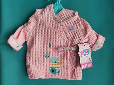🆕 Bnwt Baby Born Pink Waffle Bath Robe.  Bathrobe.  Free P&p • £19.85