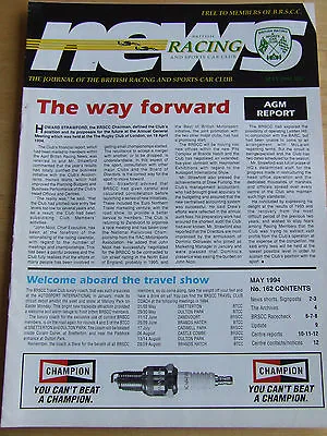 £4.99 • Buy British Racing Sports Car Club Magazine #162 May 1994 Archives Race Check Centre