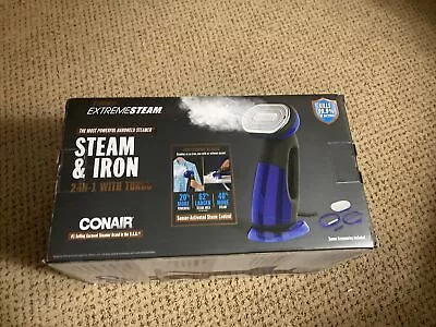 Conair 2-in-1 Handheld Steamer And Iron For Clothes Turbo ExtremeSteam 1875W • $50