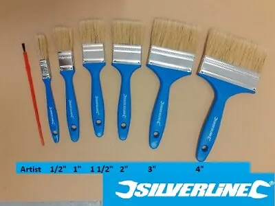 PAINT BRUSHES Pure Bristle Decorating For All Paint Types - Glue & Varnish Brush • £2.94