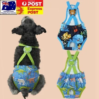 Male Female Pet Dog Cat Puppy Pants Menstrual Sanitary Nappy Diaper Underwear • $12.95