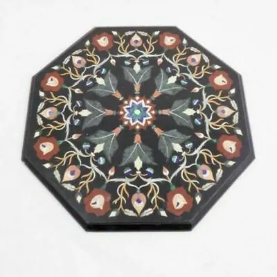 18  Table Top Inlay Marble Pietra Dura Antique Dining Handmade Home Furniture C5 • £353.95