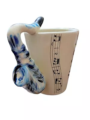Saxophone Handle Musical Novelty Coffee Beverage Cup Mug • $13.49