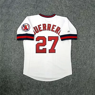 Vladimir Guerrero California Angels Men's Cooperstown Home Throwback Jersey • $149.99