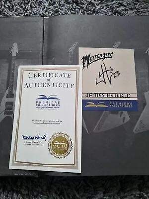 James Hetfield SIGNED Messengers Hardcover Book Metallica AUTOGRAPH • £180